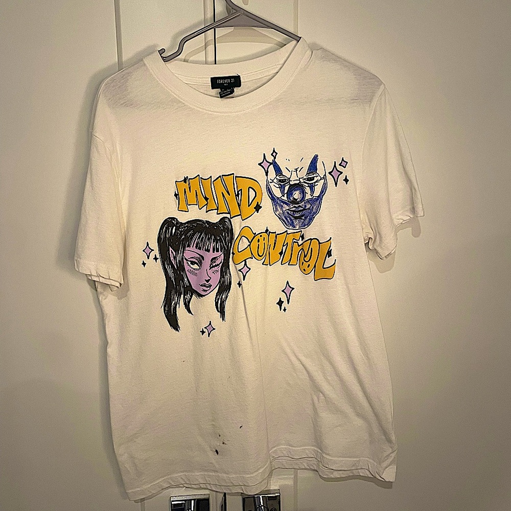 Large “Mind Control” Graphic T-Shirt